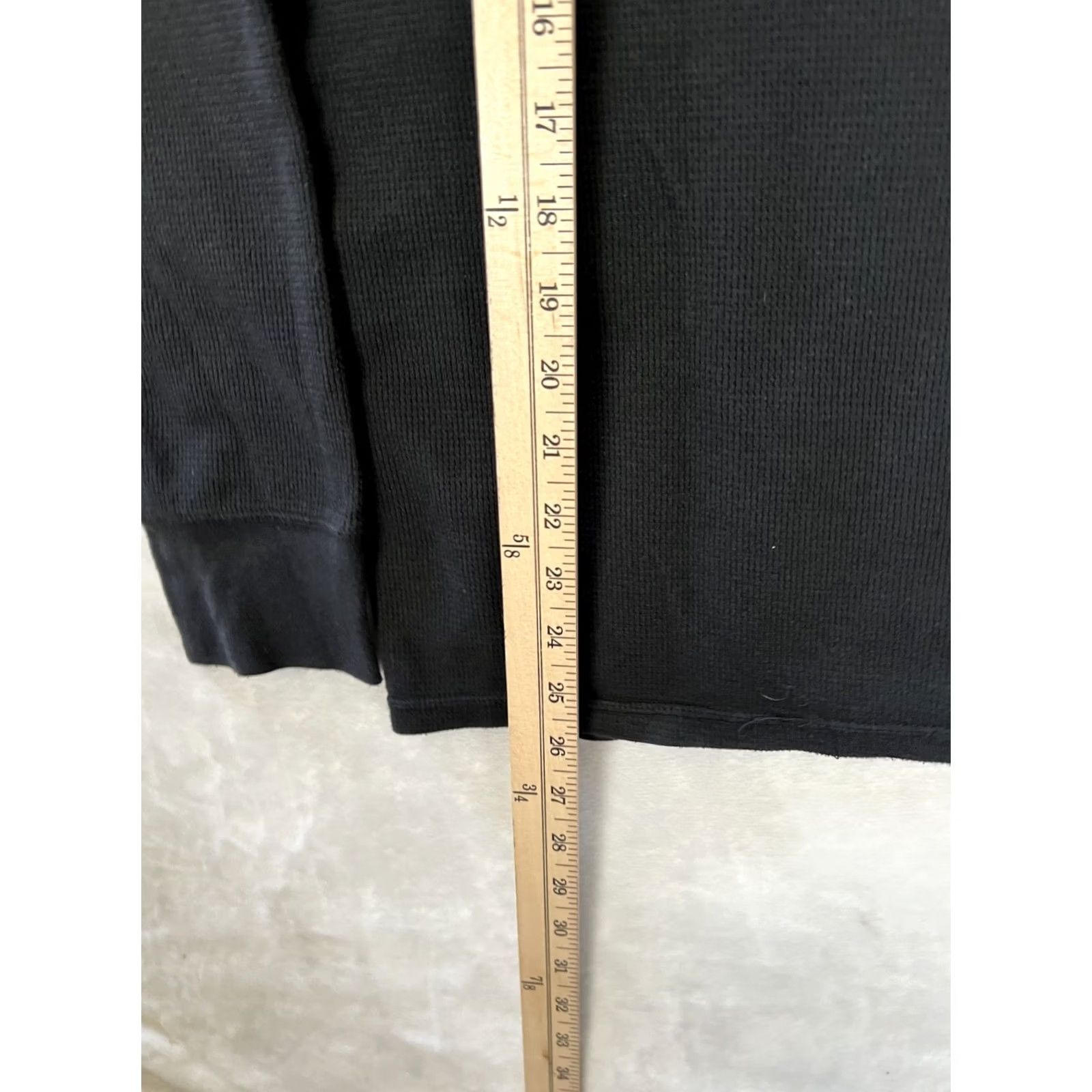 Polo Ralph Lauren Polo Ralph Lauren Sleep Shirt Black L Long Sleeve Crew Neck Waffle Knit Logo Size US L / EU 52-54 / 3 - 4 Thumbnail