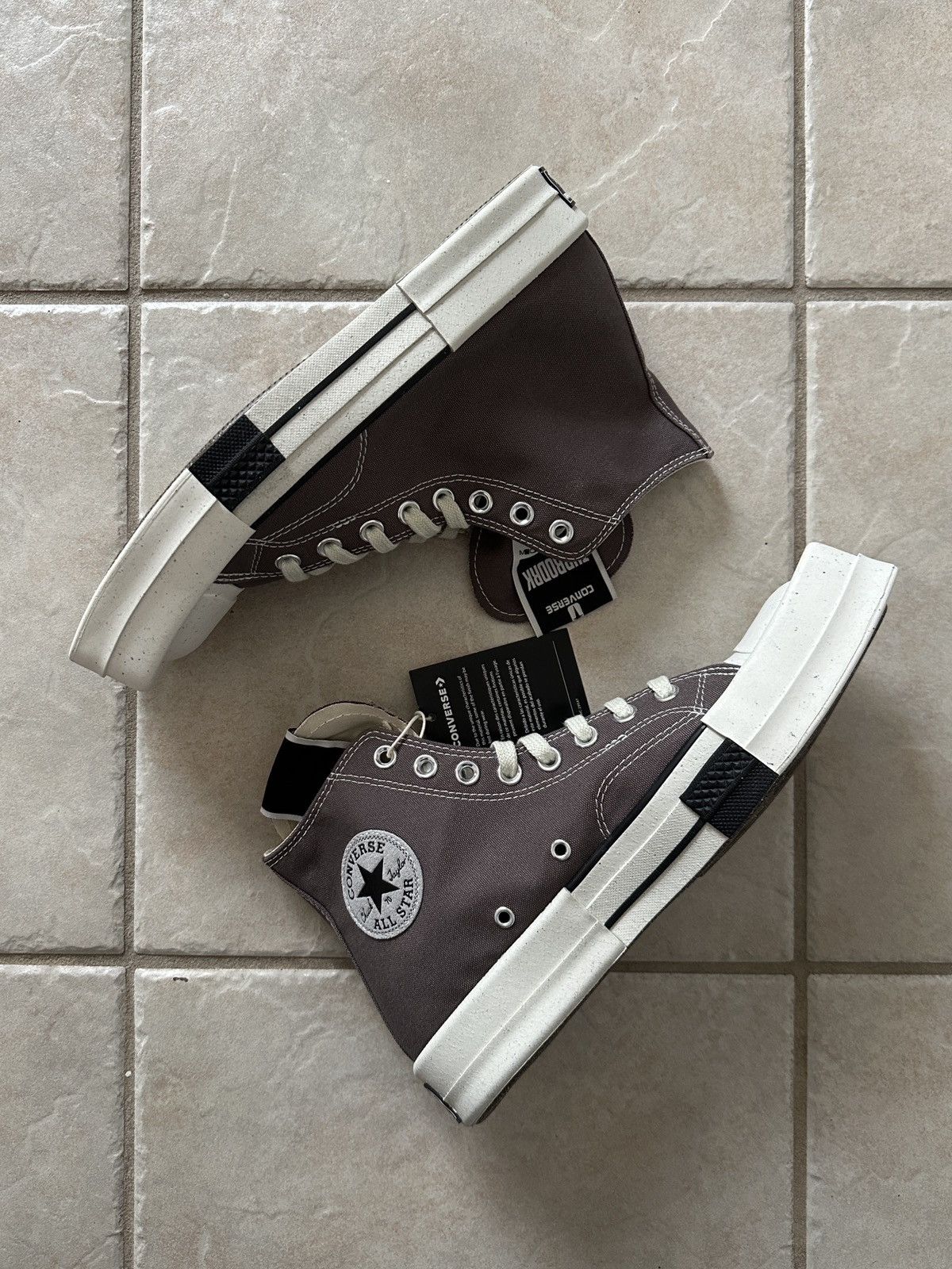 Converse DRKSHDW TURBODRK HI - Dust/Ivory - Sz 8.5 Size US 8.5 / EU 41-42 - 2 Thumbnail