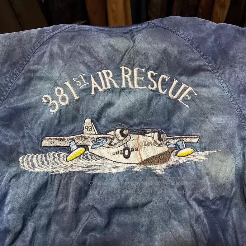 Other RRL Indigo Washed Baseball Jacket. Size US S / EU 44-46 / 1 - 5 Thumbnail