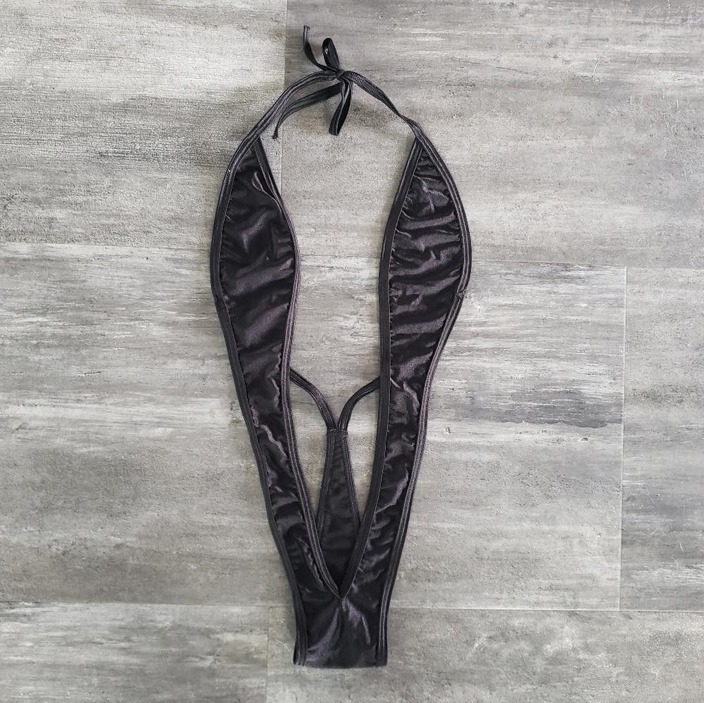 Designer Black Classic BodyZone Slingshot Monokini Size ONE SIZE - 3 Thumbnail