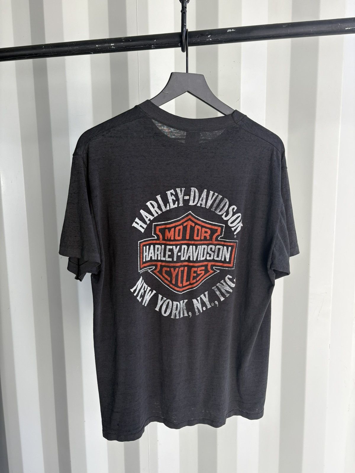 Harley Davidson Thrashed Harley Only the Best Faded Shirt Erd grunge Thin Size US XL / EU 56 / 4 - 2 Thumbnail
