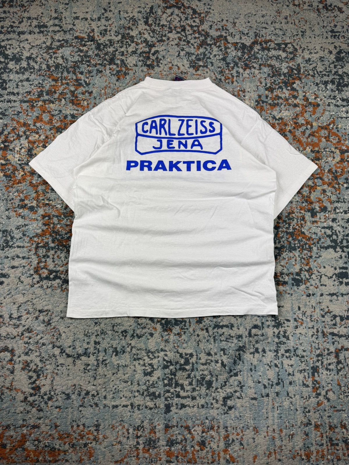 Vintage Vintage 80s Karl Zeiss Praktica photo camera promo tee Size US XL / EU 56 / 4 - 2 Thumbnail