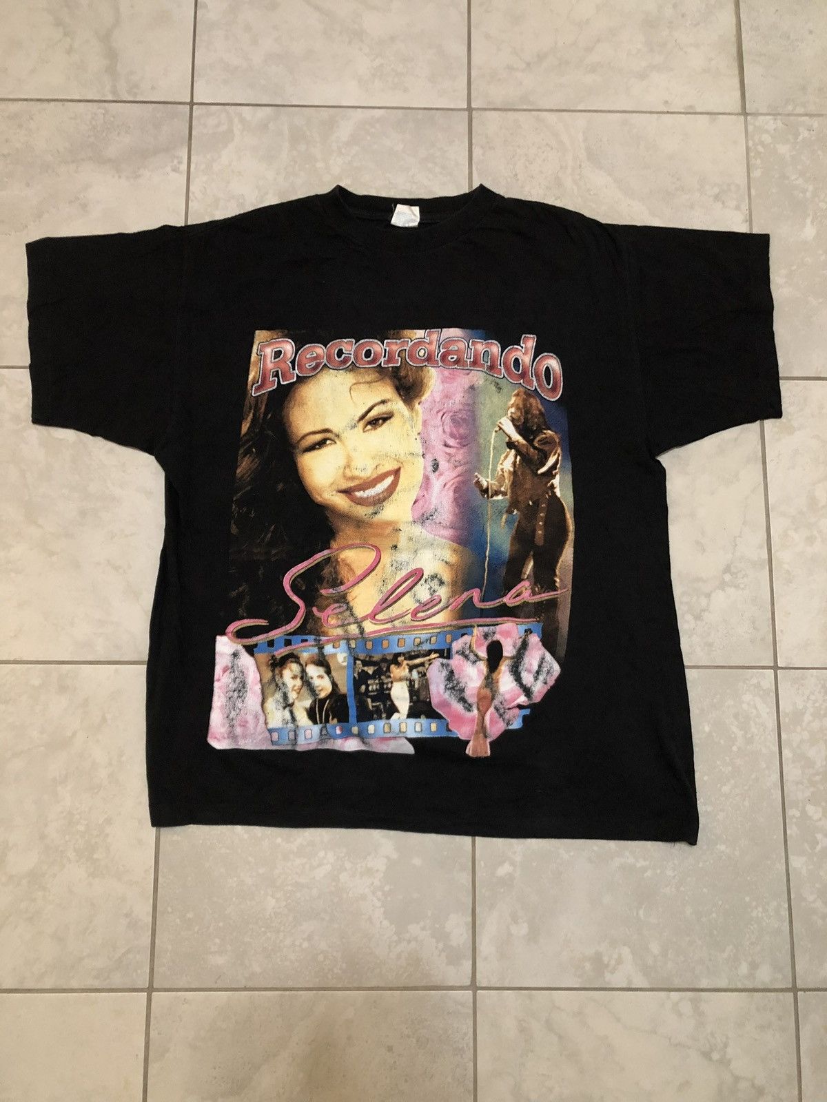 Vintage rare vintage 90s Selena Quintanilla rap tee movie t shirt 