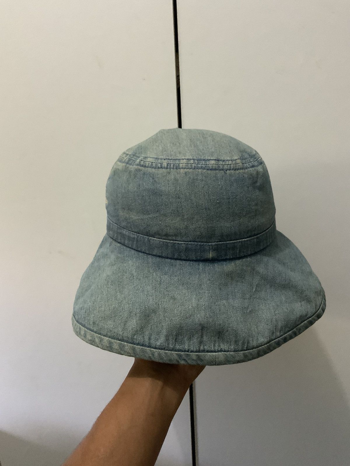 If Six Was Nine UP Renoma Fade Rusty Denim Bucket Hat Size ONE SIZE - 2 Thumbnail