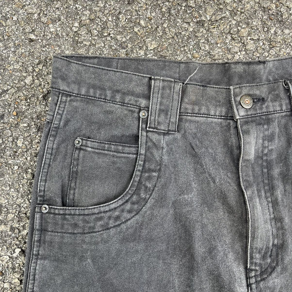 Harley Davidson Y2K Harley Davidson Carpenter Faded Black Baggy Skater Jeans Size US 34 / EU 50 - 6 Thumbnail