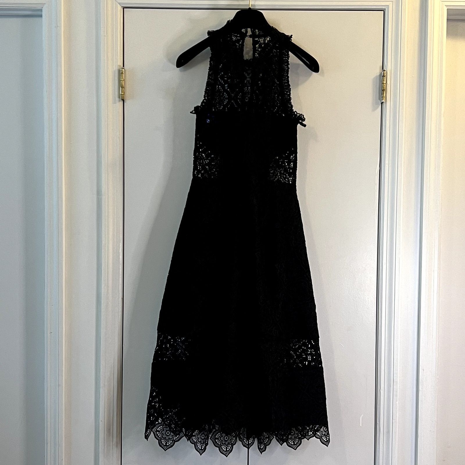NICHOLAS Nicholas Moroccan Tile Lace Black Ball midi Dress size 4 C8 Size S / US 4 / IT 40 - 6 Thumbnail
