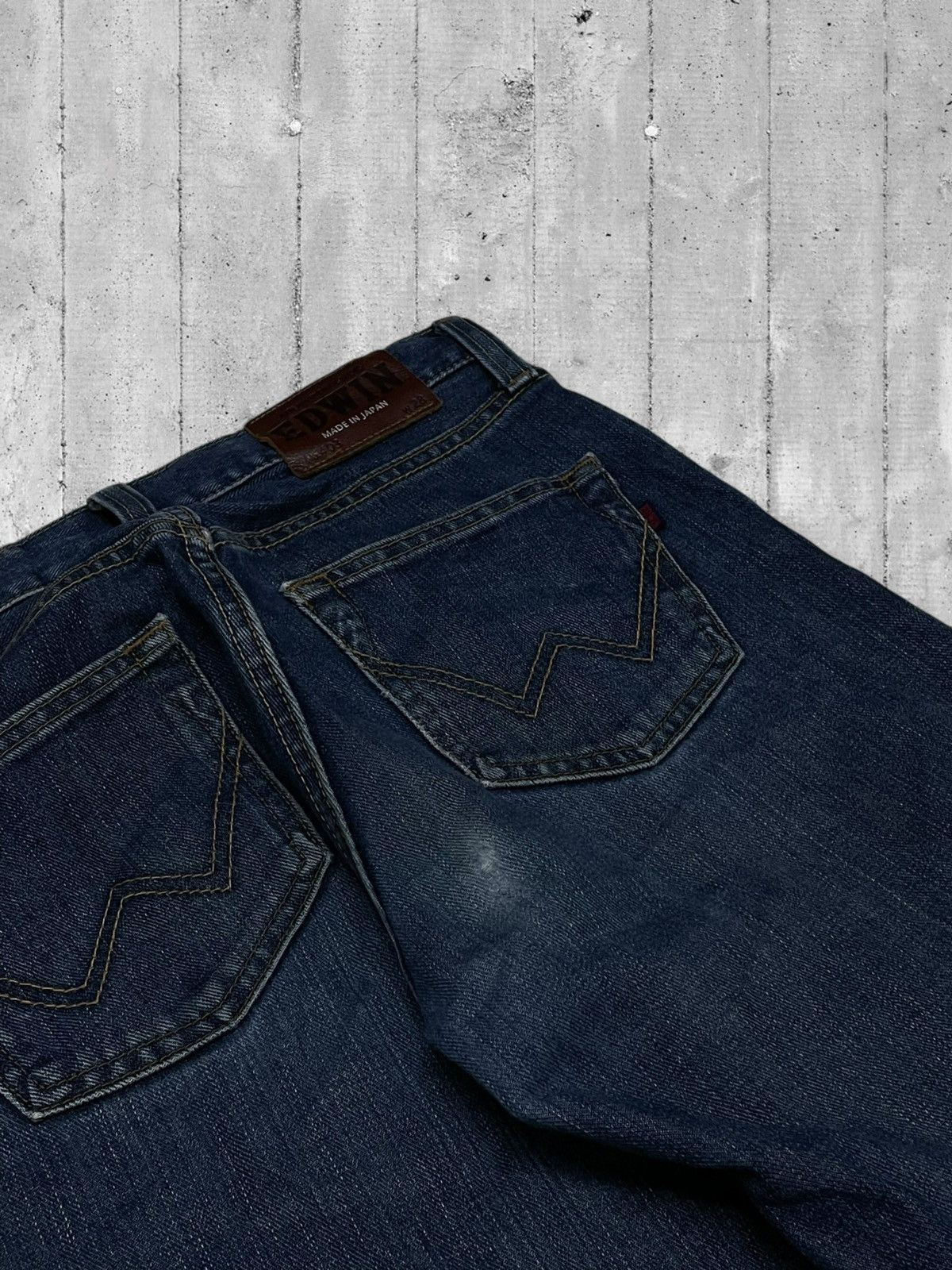 Designer × Edwin × Vintage Vintage 1990s Japan Designer Edwin 403 Distressed Denim Size US 29 - 15 Thumbnail