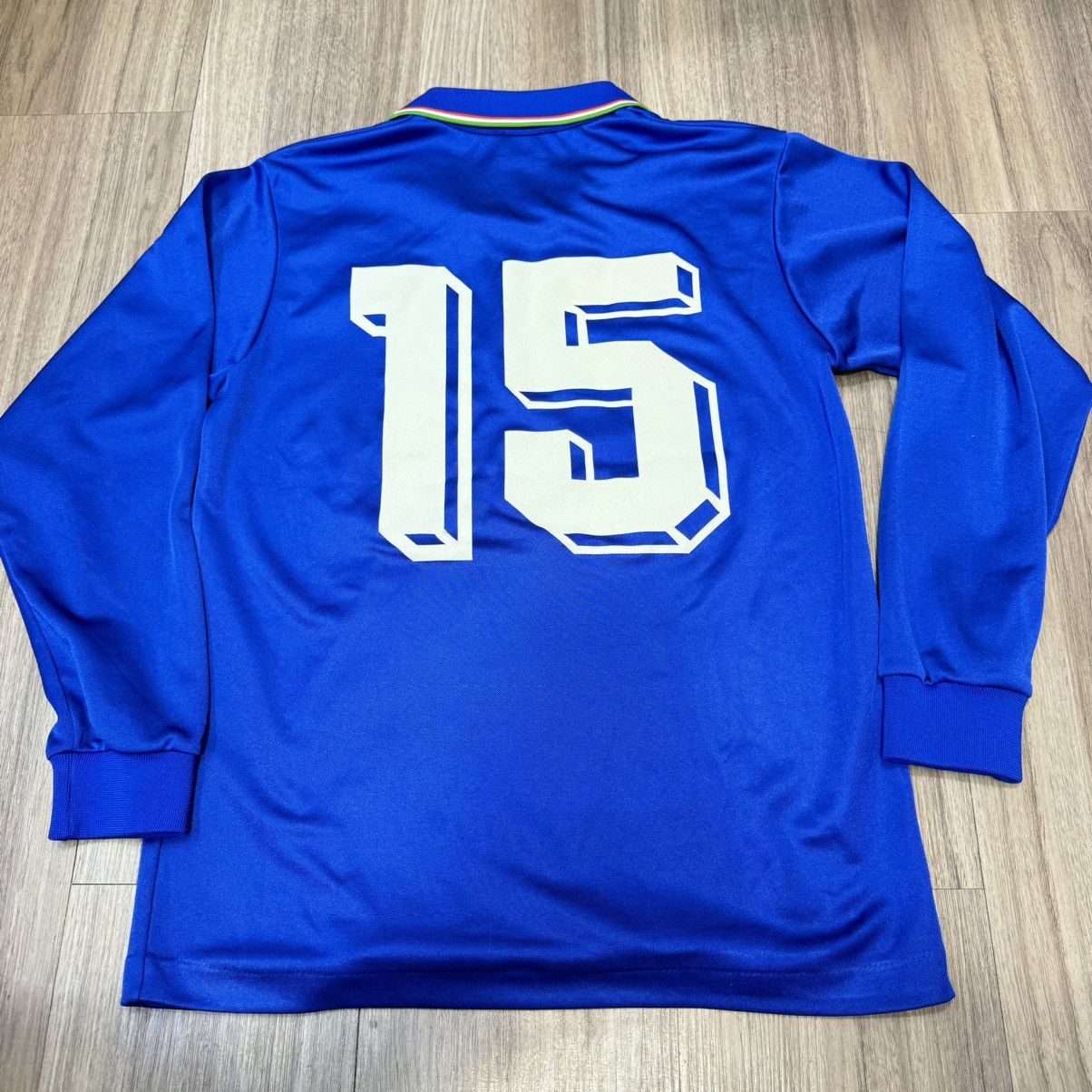 Diadora Italy World Cup 1990 longsleeves home shirt #15 Baggio Size US S / EU 44-46 / 1 - 2 Thumbnail