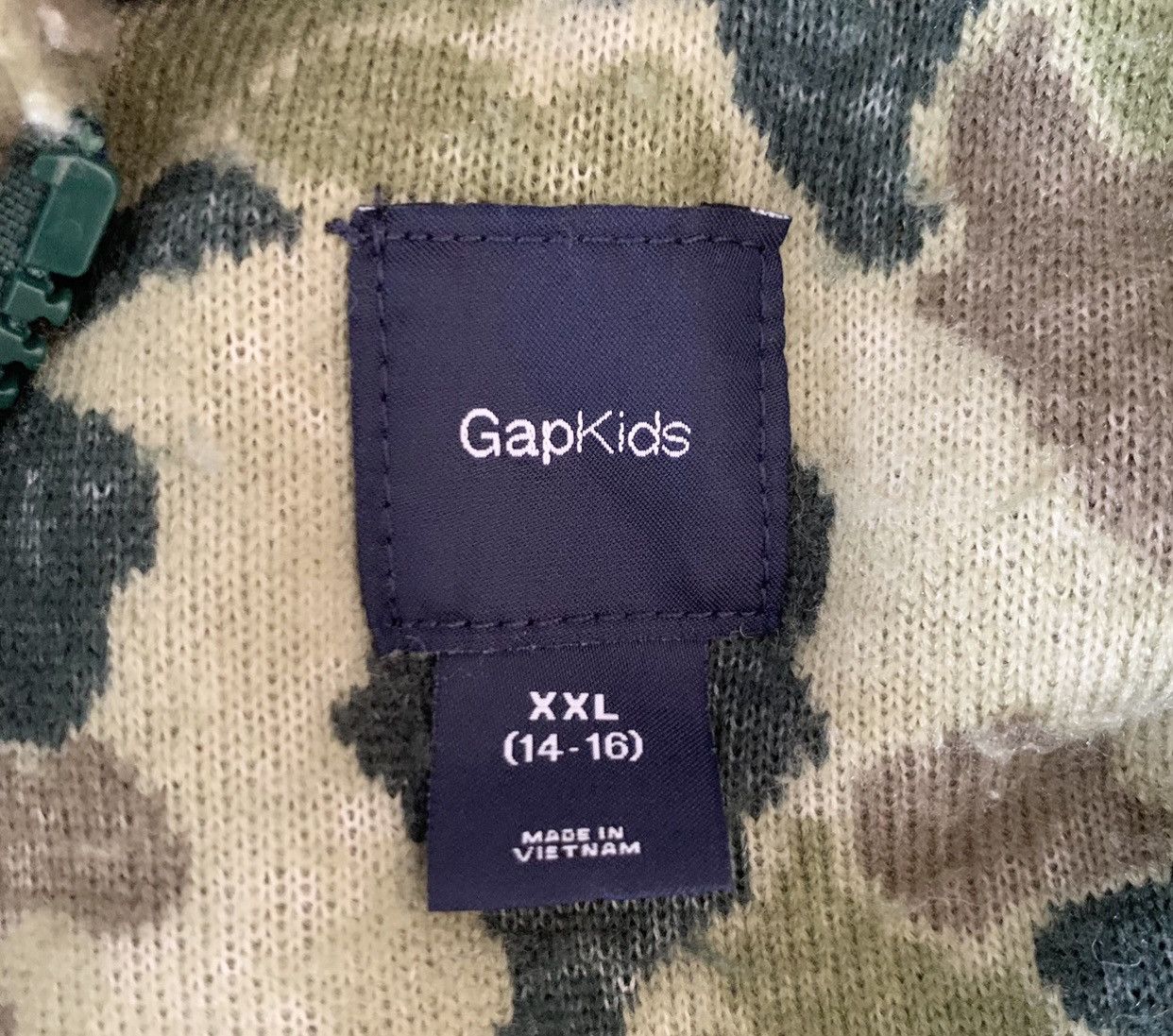 Gap Gap Camouflage Fleece Zip Up Jacket Size S Size US S / EU 44-46 / 1 - 8 Thumbnail