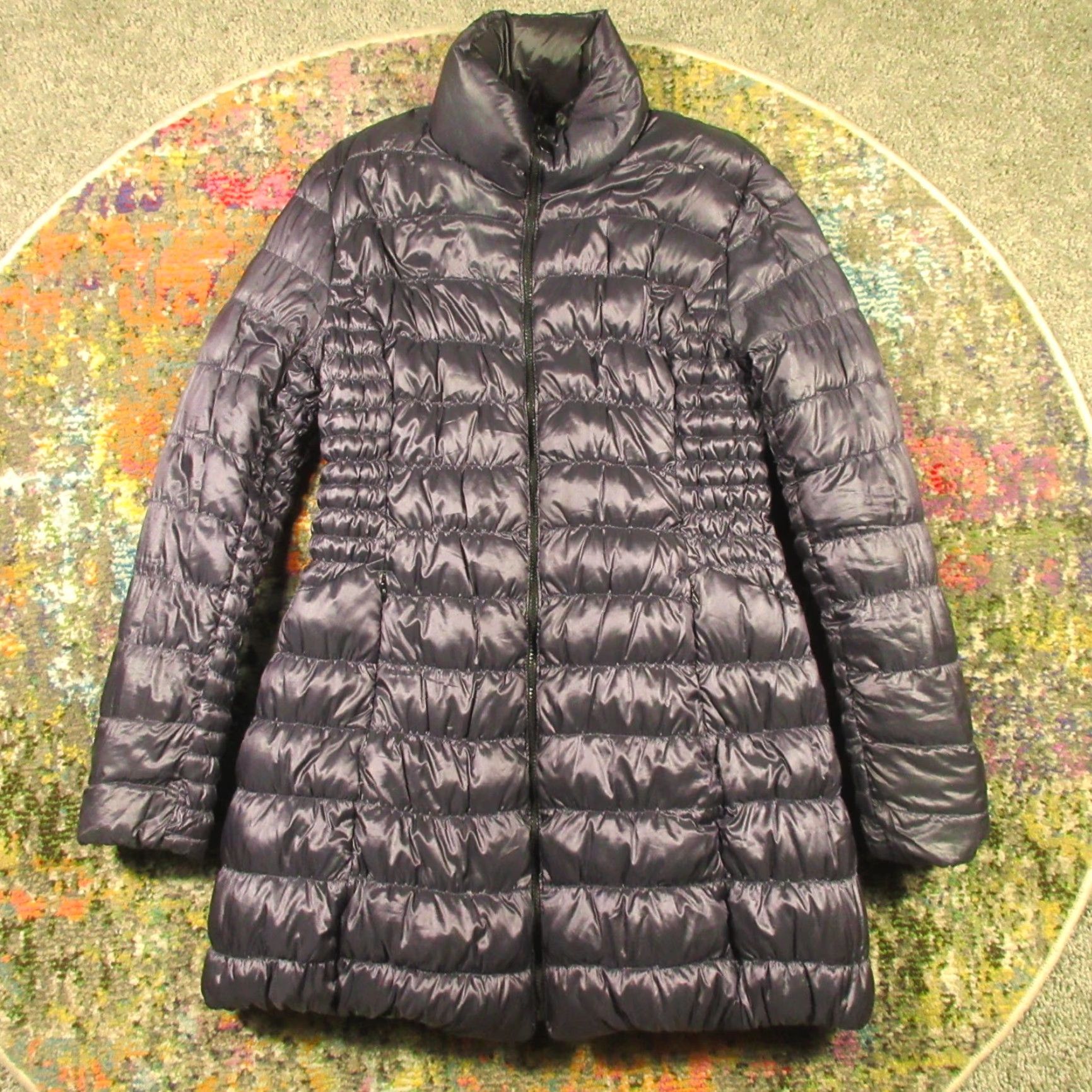 Laundry by Shelli Segal Laundry by Shelli Segal Down Puffer Jacket Parka L Women Reversible Black Purple Long Sleeve Zip Size L / US 10 / IT 46 - 2 Thumbnail