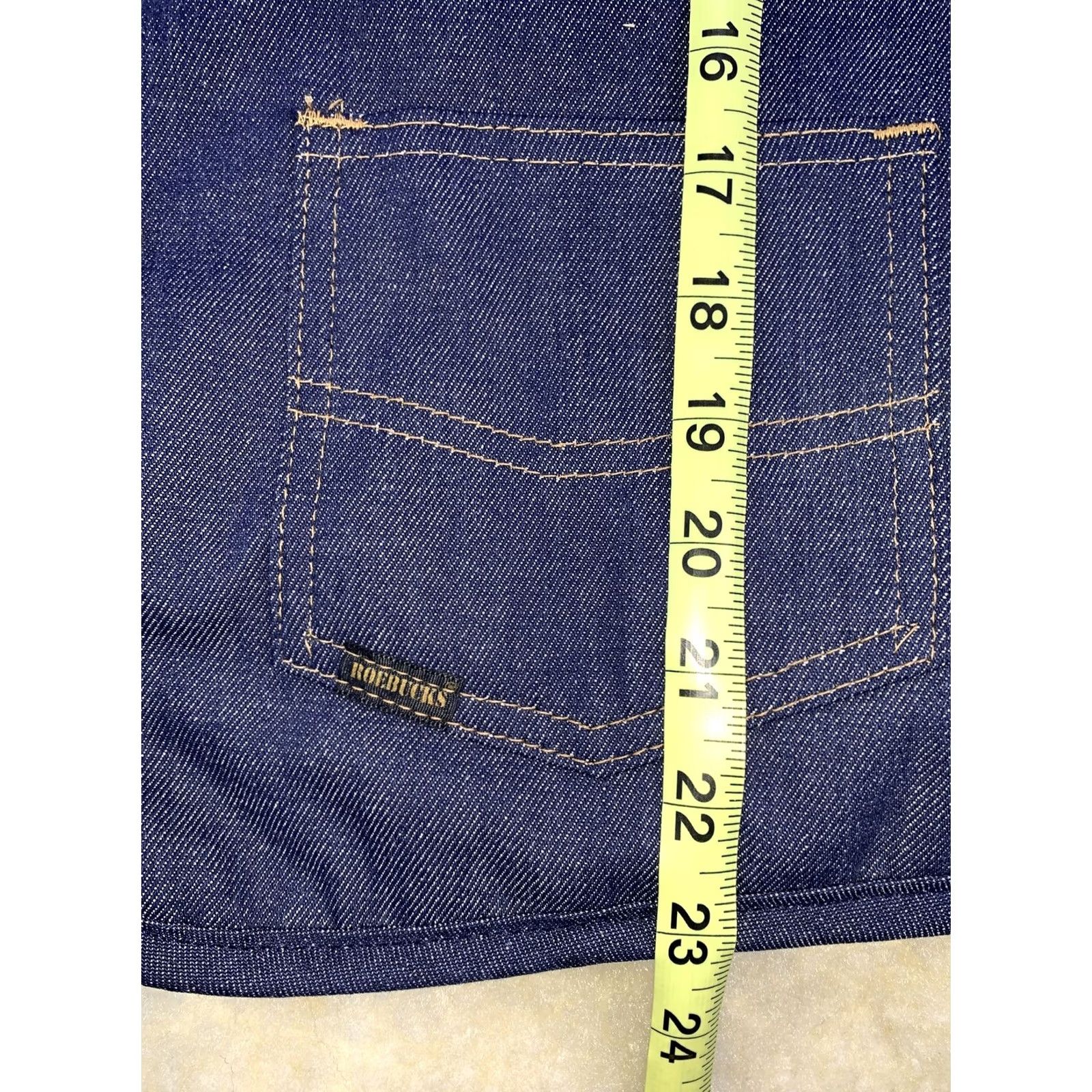 Sears VINTAGE Sears Roebucks Denim Vest Mens XL Faux Sherpa Lined Made in USA Size US XL / EU 56 / 4 - 7 Thumbnail
