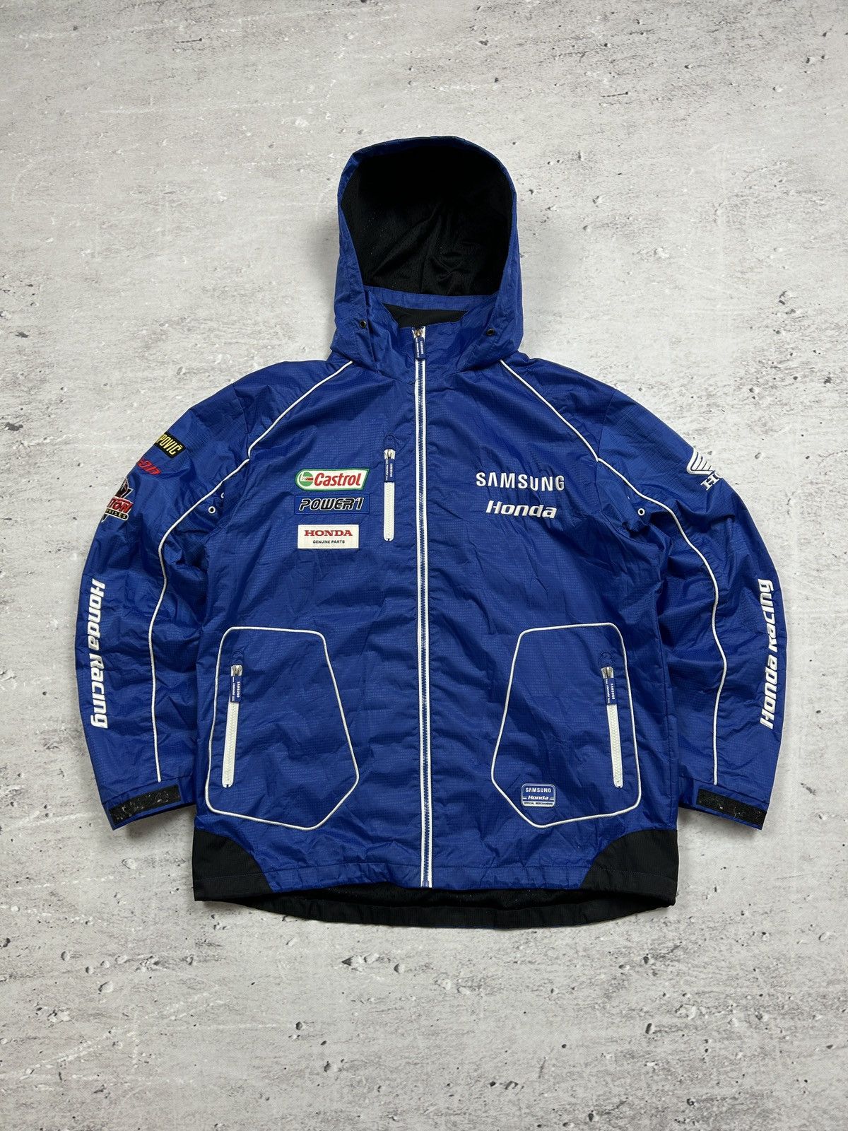 Honda × NASCAR 🔥Y2K RACE VINTAGE HONDA SAMSUNG RACING MOTO JACKET 00-90s🔥 Size US M / EU 48-50 / 2 - 1 Thumbnail