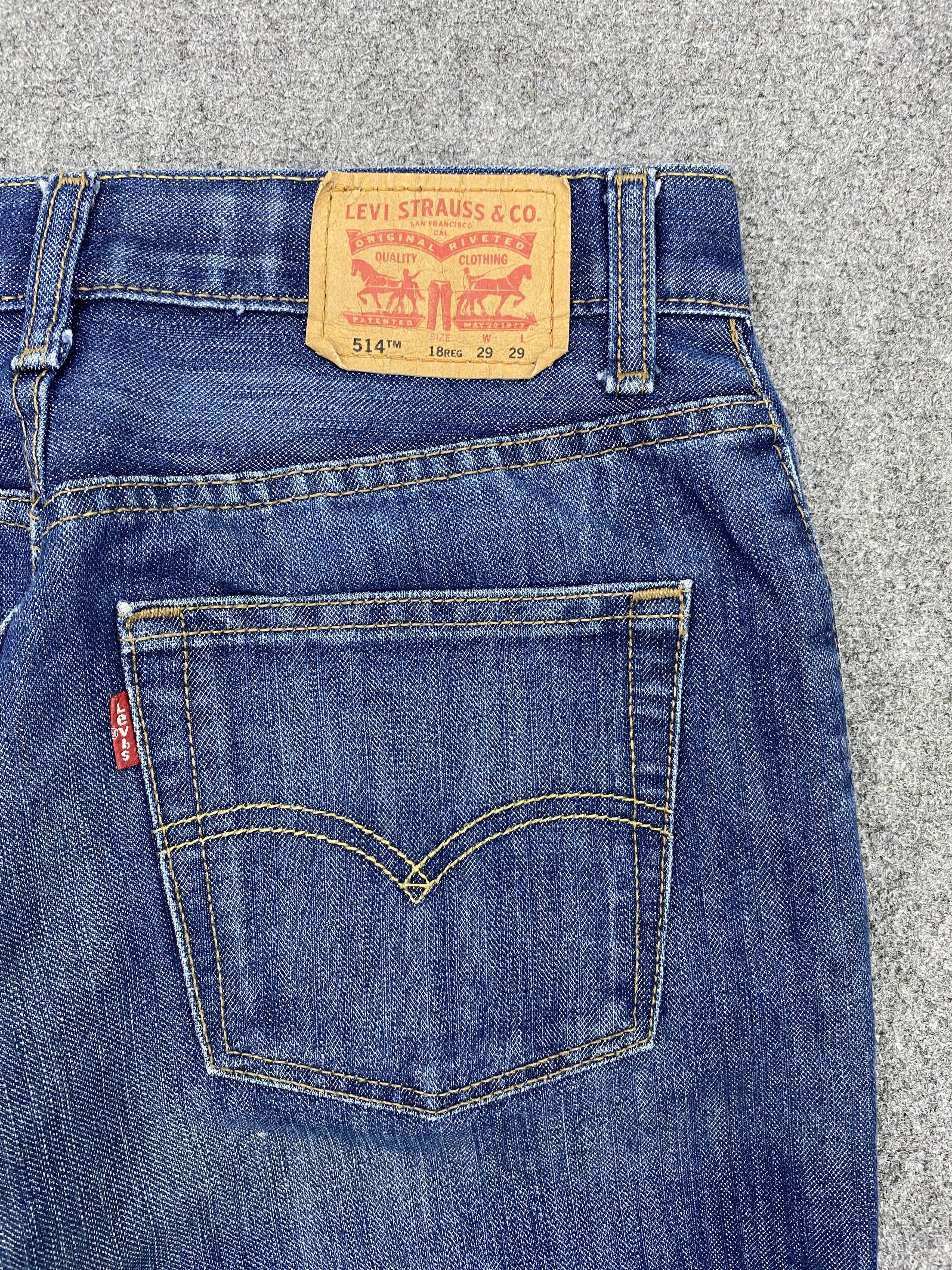 Levi's Vintage Distressed Levis 514 Faded Blue Jeans S0034 Size US 28 / EU 44 - 17 Thumbnail