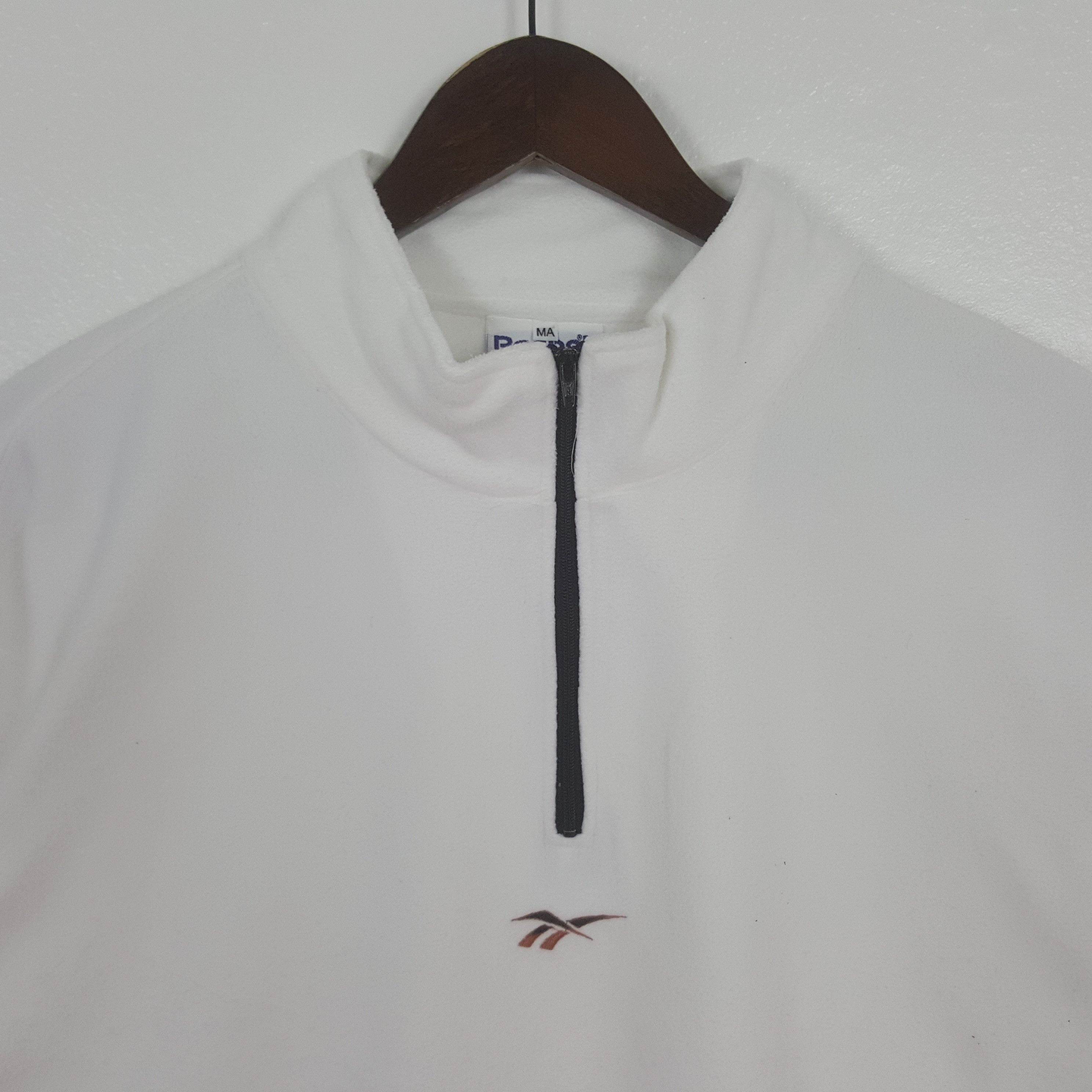 Reebok Vintage Reebok Half Zipper Sweatshirt Size US M / EU 48-50 / 2 - 2 Thumbnail