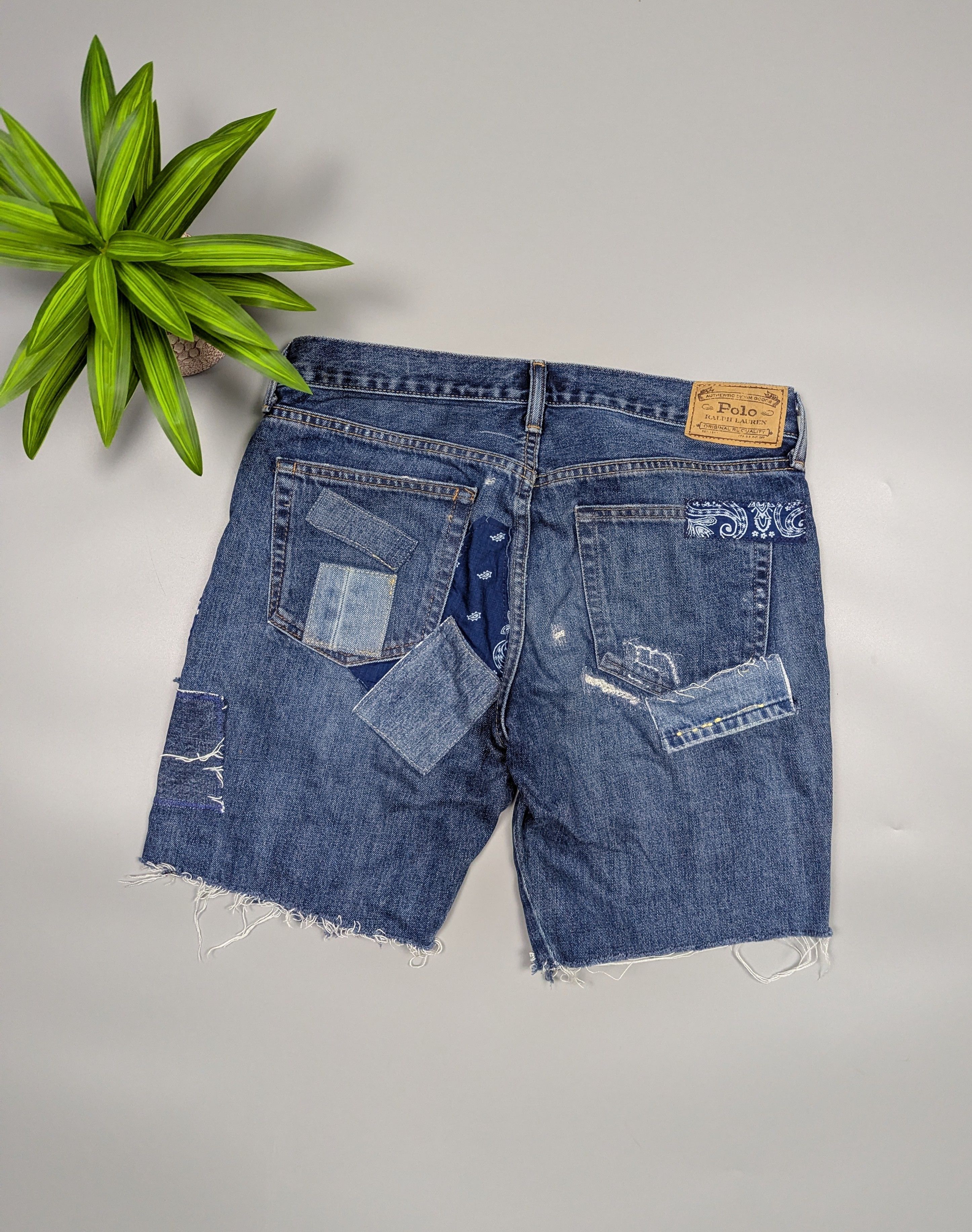 Polo Ralph Lauren Polo Ralph Lauren Avery Boyfriend Shorts Patchwork Size 22" - 14 Thumbnail