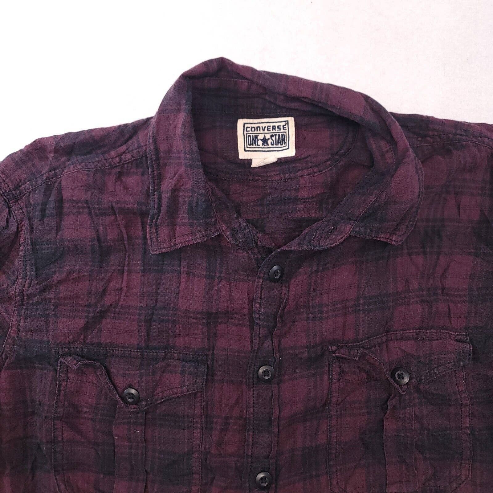 Converse one deals star plaid shirt