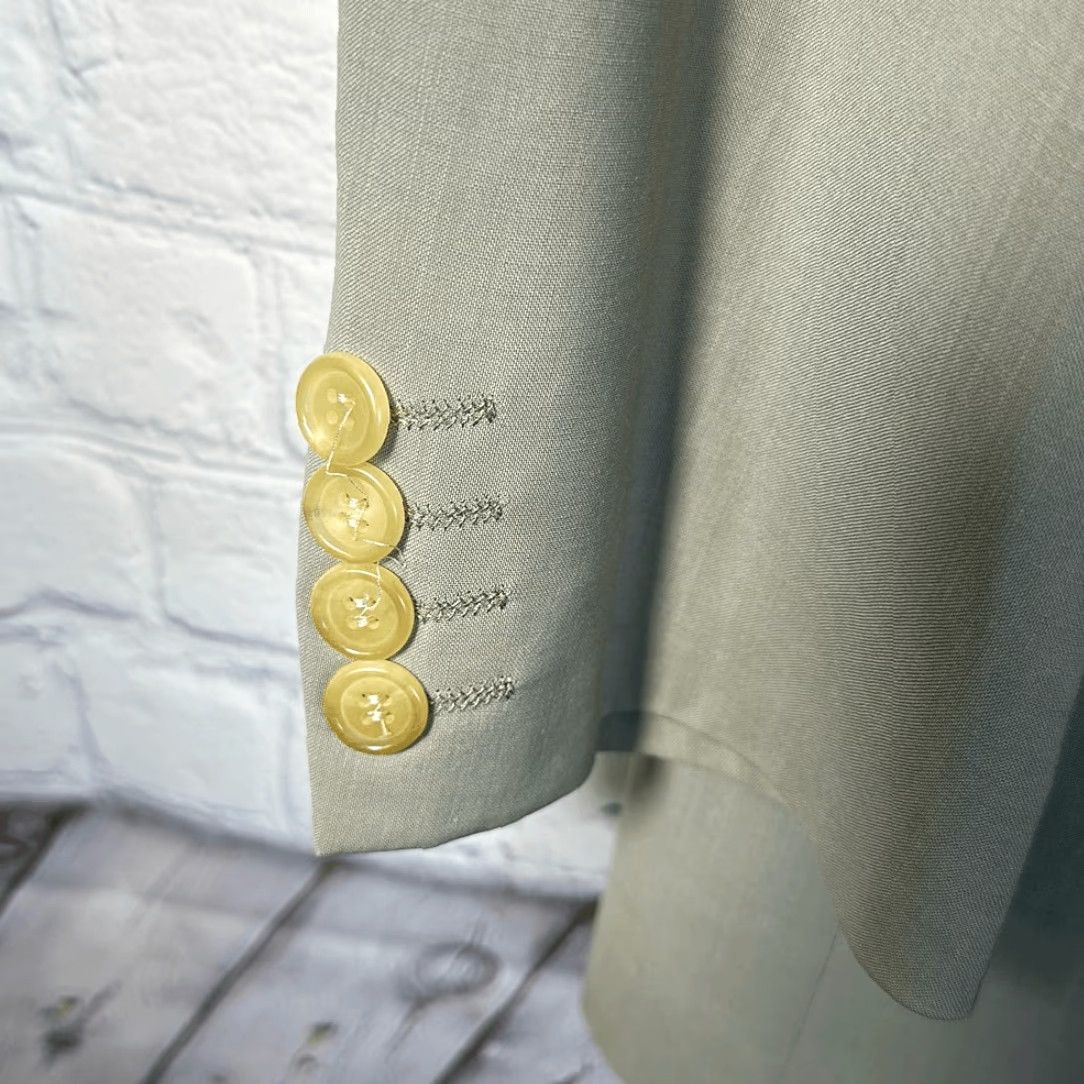 Hugo Boss HUGO BOSS Blazer Sport Coat Jacket 40R Tan Wool Mens Regular Jacket Men Size 40R - 3 Thumbnail