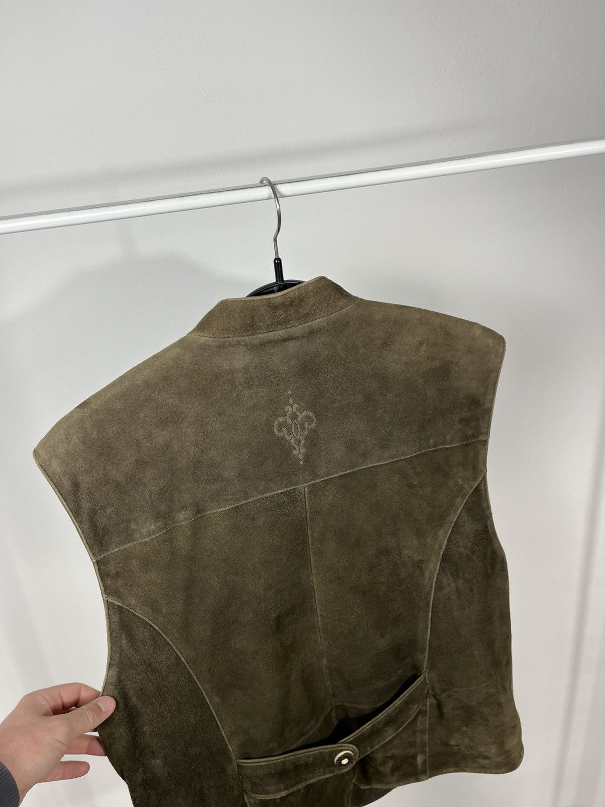 Other Vintage Distressed Leather Vest Brown Western Biker Men 50 Size US M / EU 48-50 / 2 - 13 Thumbnail