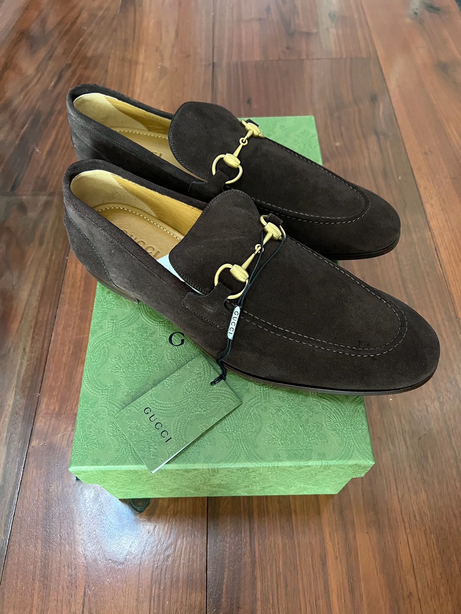 Gucci Men's Jordaan Moc Suede Size US 10 / EU 43 - 2 Thumbnail