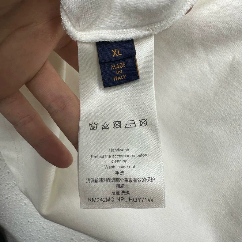 Louis Vuitton Louis Vuitton 24FW Co-branded Beaded Letter LOGO Short Slee Size US XL / EU 56 / 4 - 4 Thumbnail