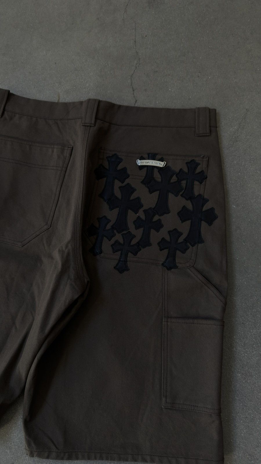 Chrome Hearts RARE! CHROME HEARTS 'DOUBLE KNEE BROWN CARPENTER SHORTS Size US 36 / EU 52 - 3 Thumbnail