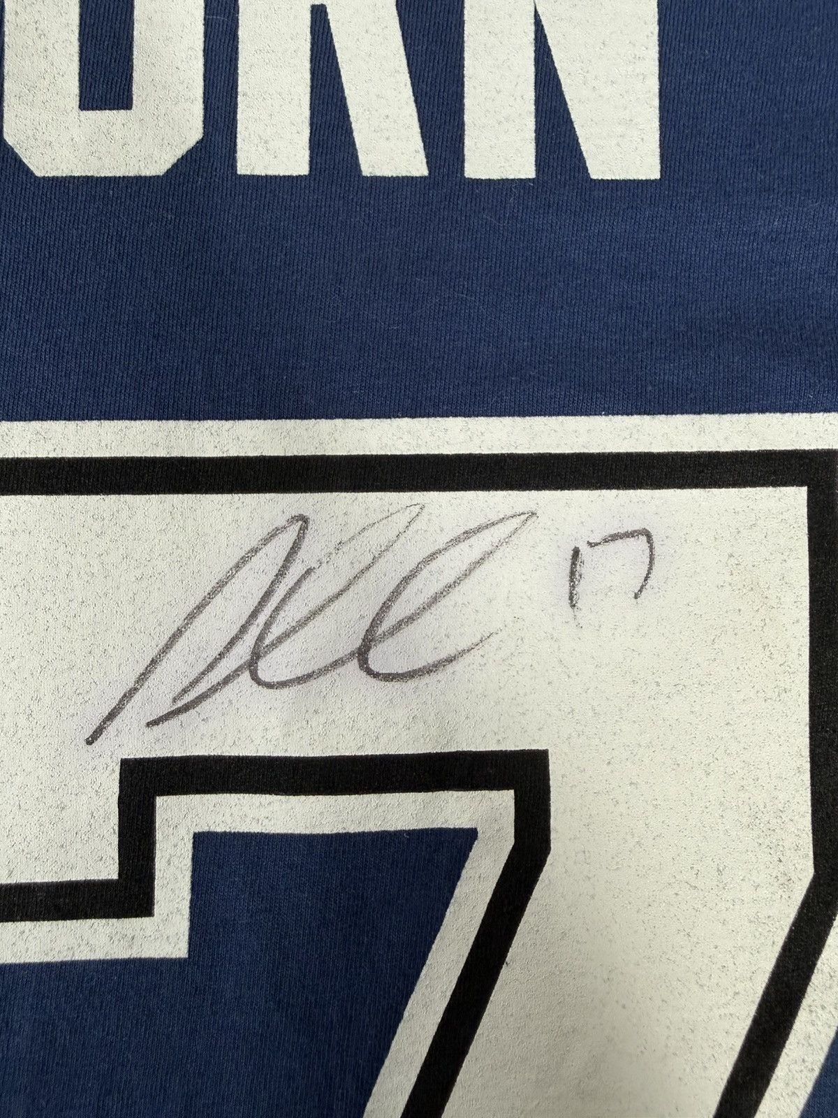 NHL SIGNED NHL Tampa Bay Lightning Alex Killorn #17 T-Shirt Size US L / EU 52-54 / 3 - 4 Thumbnail