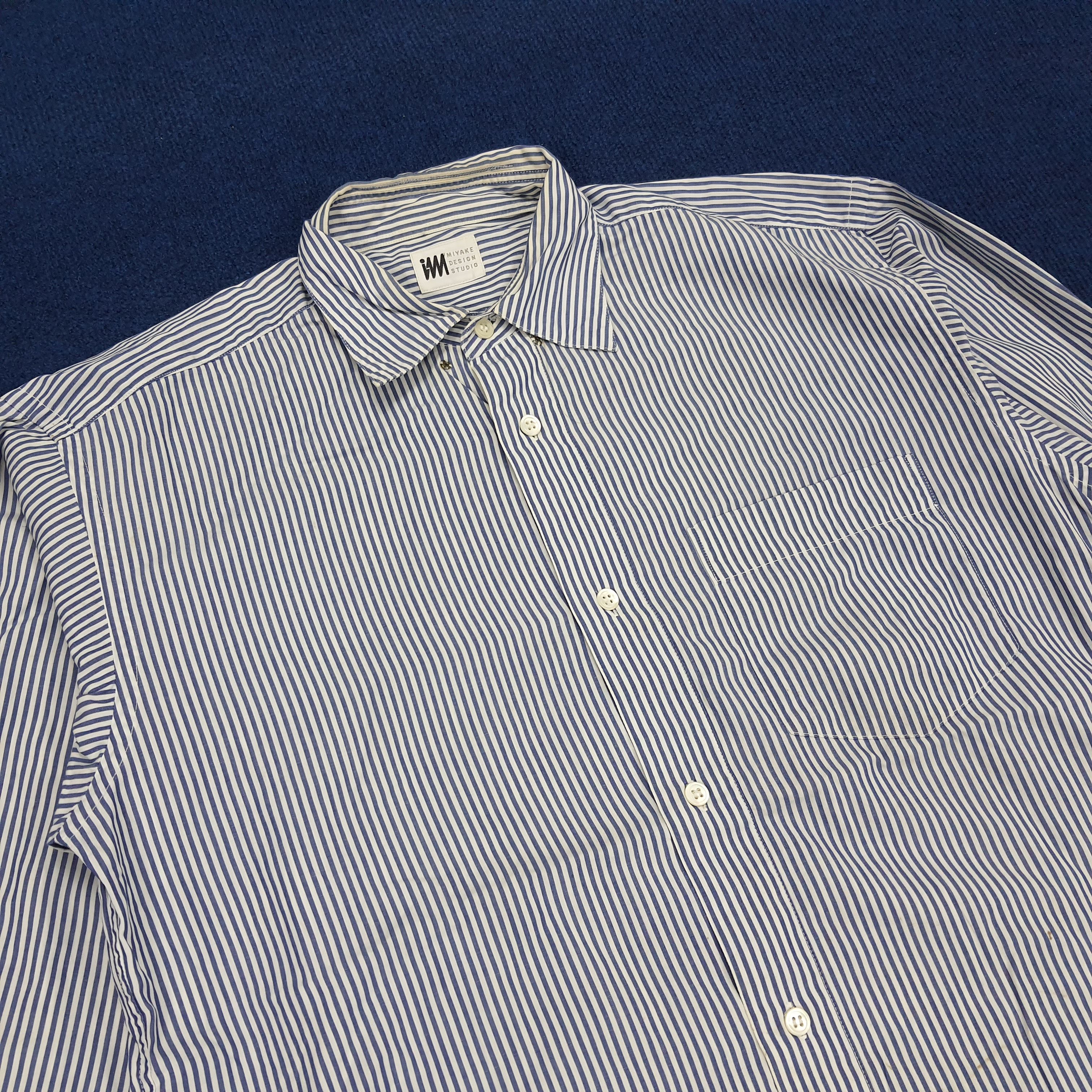 Issey Miyake × Japanese Brand × Vintage Vintage Issey Miyake Design Studio Stripes Shirt Size US M / EU 48-50 / 2 - 2 Thumbnail
