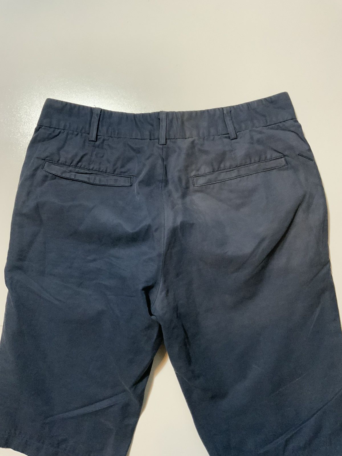 Saturdays NYC Saturdays Surf NYC Navy Blue Flat Front Cotton Chino Shorts Size US 32 / EU 48 - 9 Thumbnail