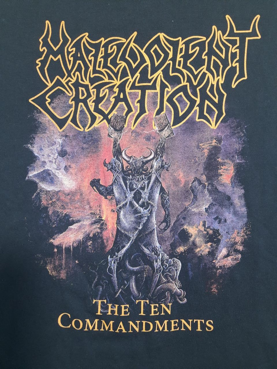 Band Tees × Gildan Malevolent Creation The Ten Commandments T-Shirt Vintage Size US L / EU 52-54 / 3 - 4 Thumbnail