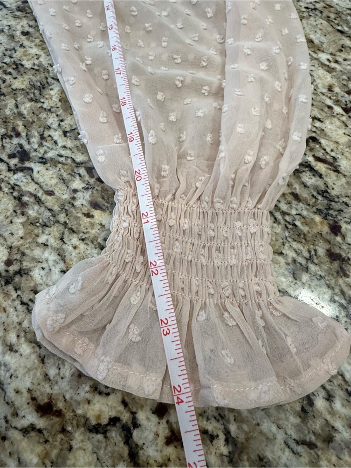 Zeagoo Zeagoo body suit sheer Swiss dot long sleeves SZ M Size M / US 6-8 / IT 42-44 - 8 Thumbnail