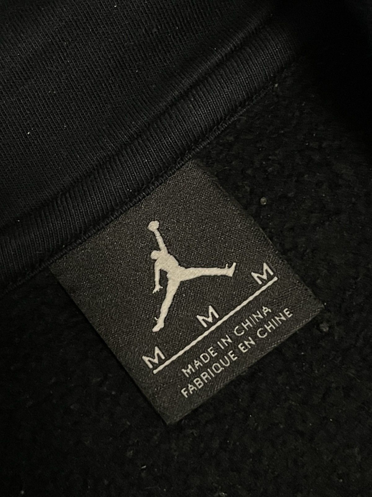 Jordan Brand Vintage Air Jordan Reflective Big Logo Black Hoodie Size US M / EU 48-50 / 2 - 5 Thumbnail
