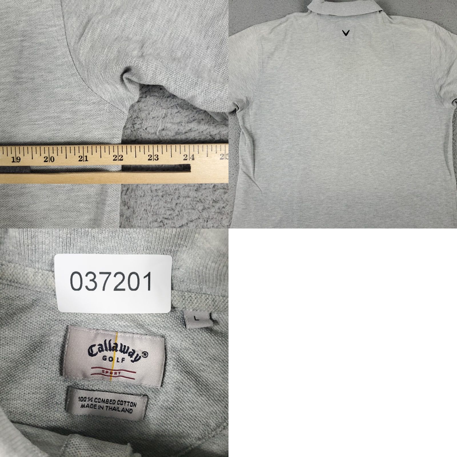 Callaway Callaway Polo Shirt Mens Large Gray Cotton Short Sleeve Regular Polo Shirt Mens L Gray Classic Brand Polo 90s? Size US L / EU 52-54 / 3 - 8 Thumbnail