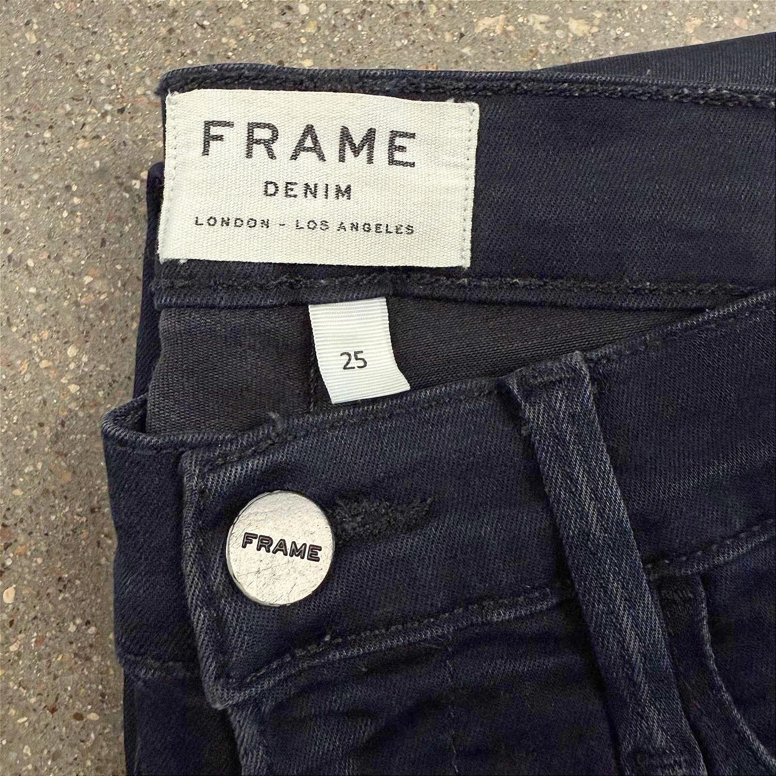 Frame FRAME Denim Le High Skinny Jean - Dark Indigo Wash - 25 Size 25" / US 0 / IT 36 - 1 Thumbnail