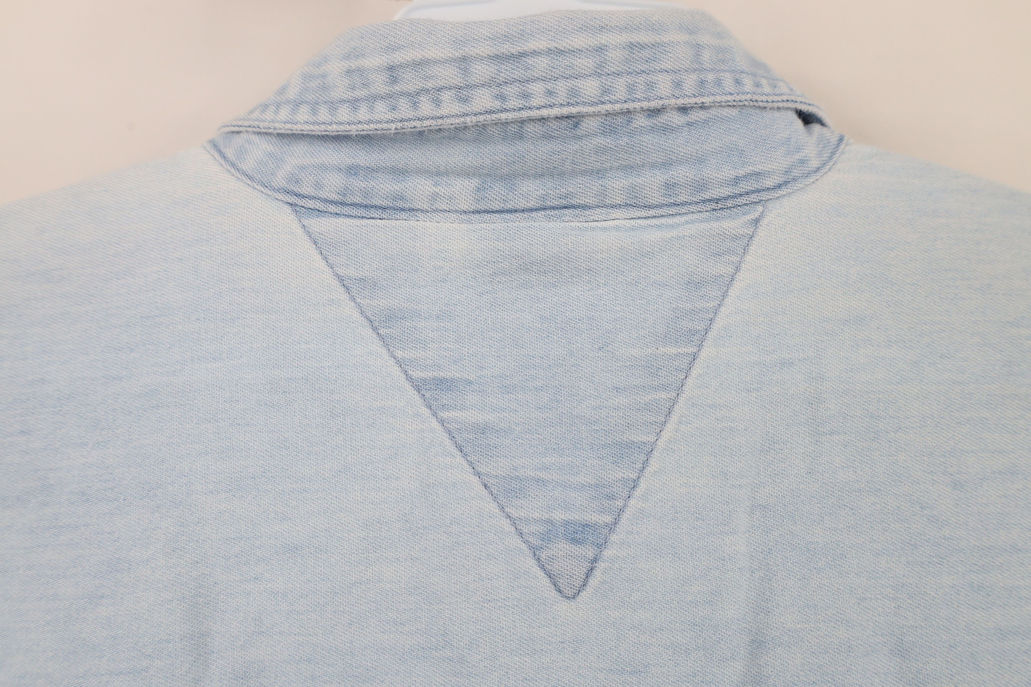 Vintage Vintage 90s Ohio State University Denim Jean Button Shirt Size US M / EU 48-50 / 2 - 11 Thumbnail