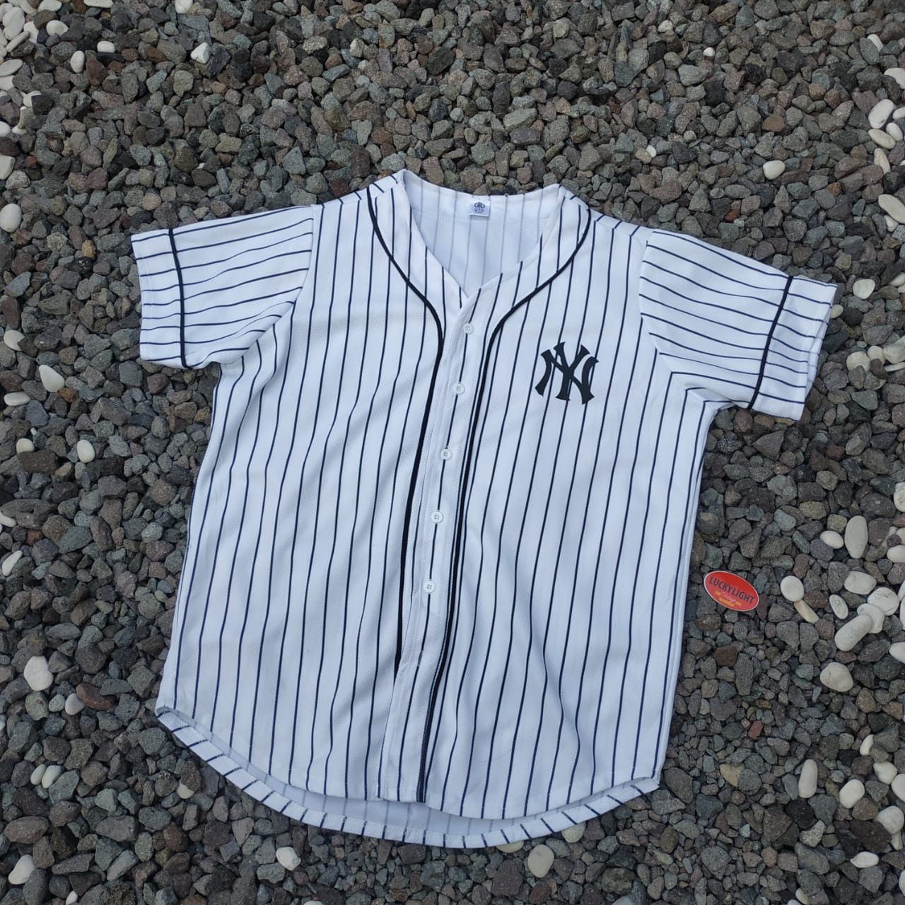 Japanese Brand × Vintage Stripe baseball jersey Size US L / EU 52-54 / 3 - 1 Thumbnail