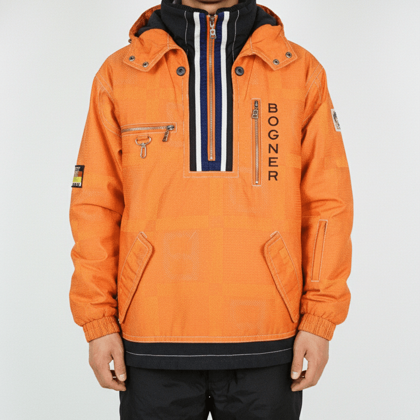 Bogner Vintage Bogner Heavy Ski Jacket Outerwear Half Zipper Size US L / EU 52-54 / 3 - 1 Thumbnail