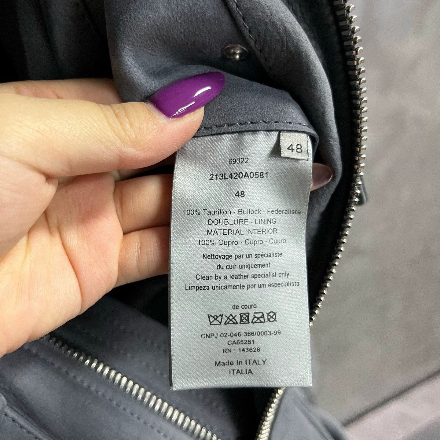 Dior dior gray logo zip-up jacket Size US L / EU 52-54 / 3 - 4 Thumbnail