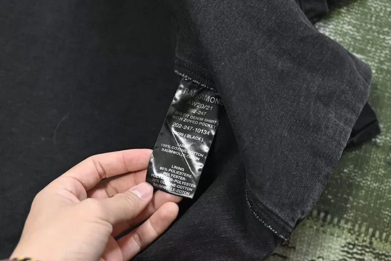 Raf Simons Black Big Fit Denim Shirt-2505 Size US M / EU 48-50 / 2 - 4 Thumbnail