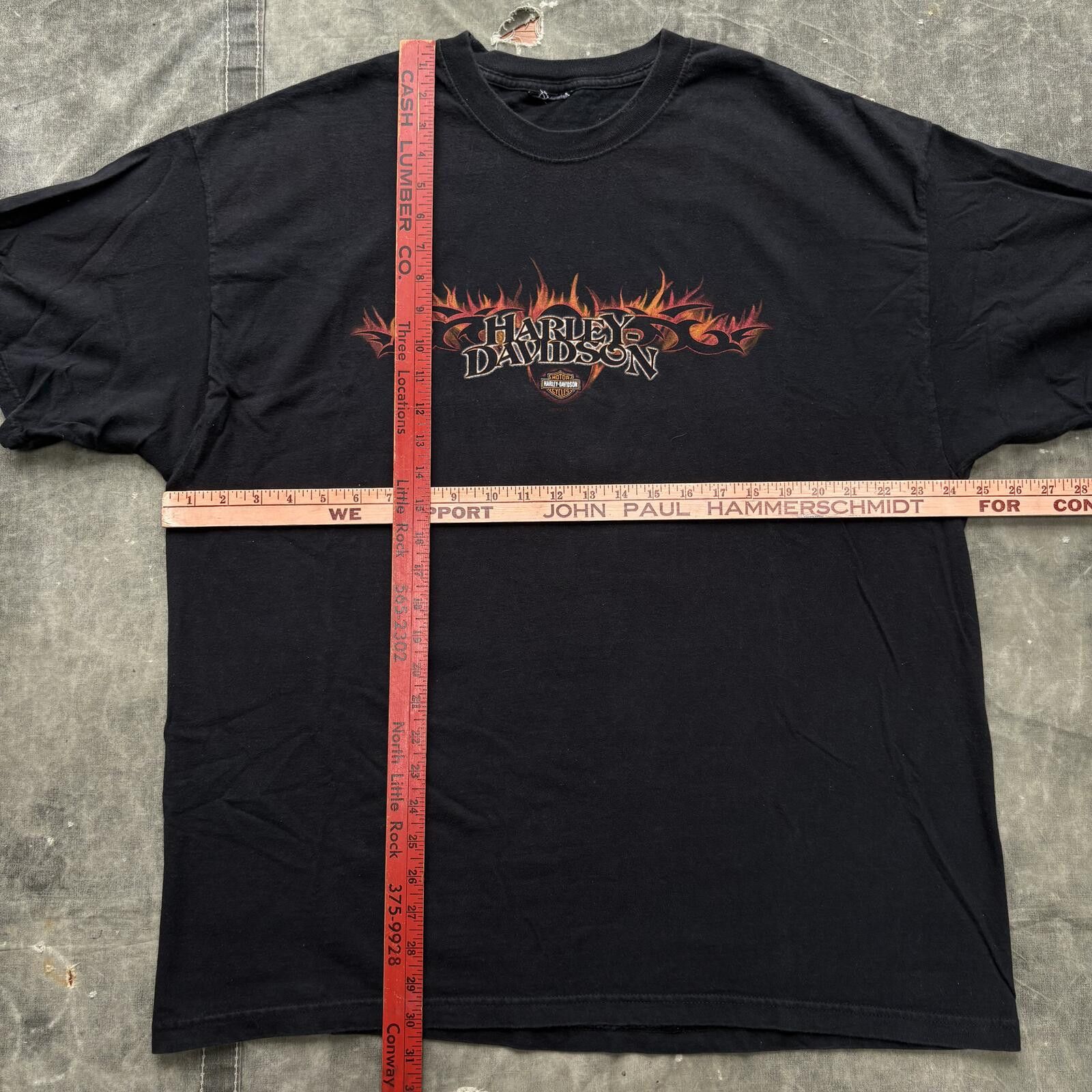 Harley Davidson Vintage Y2K Harley Davidson Flames Moose Grunge Biker Shirt Size US XL / EU 56 / 4 - 3 Thumbnail