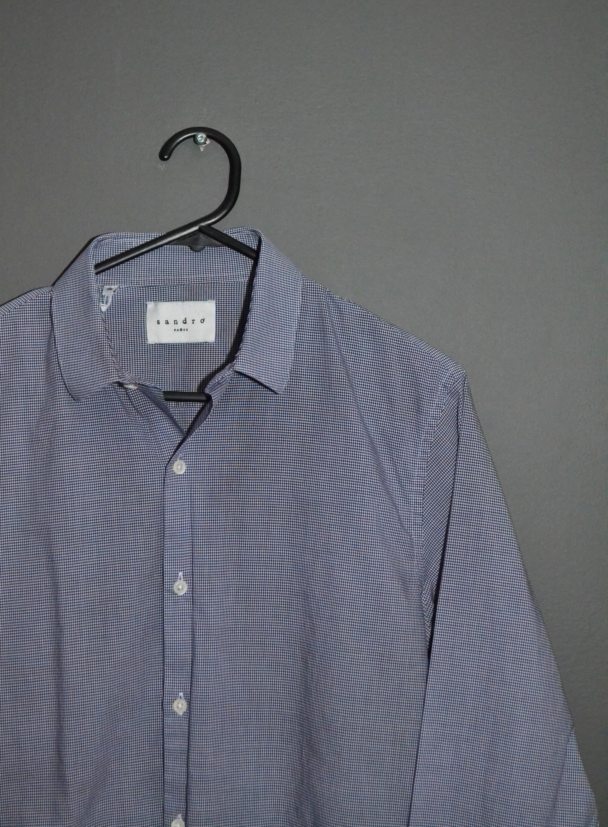 Sandro Sandro Paris 38 size Check Shirt XS Size US XXS / EU 40 - 1 Thumbnail