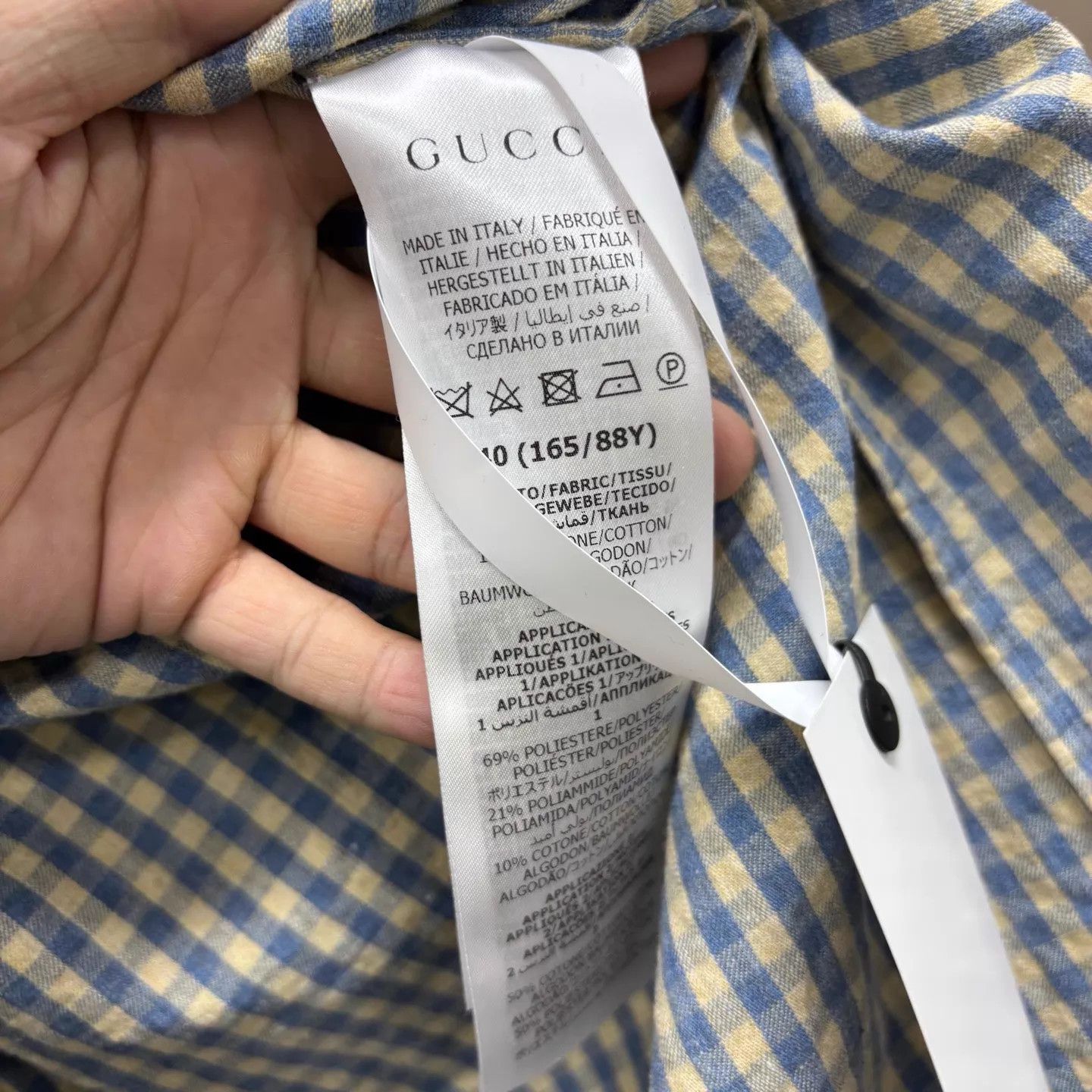 Gucci GUCCI Kawaii Check Shirt 98 New Size 40 Size S / US 4 / IT 40 - 4 Thumbnail