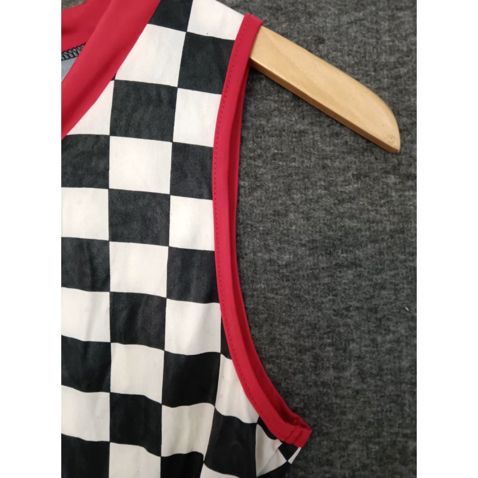 Vintage Codigo Women's One Piece Zip Checkerboard Style Swimsuit Size L Size ONE SIZE - 7 Thumbnail