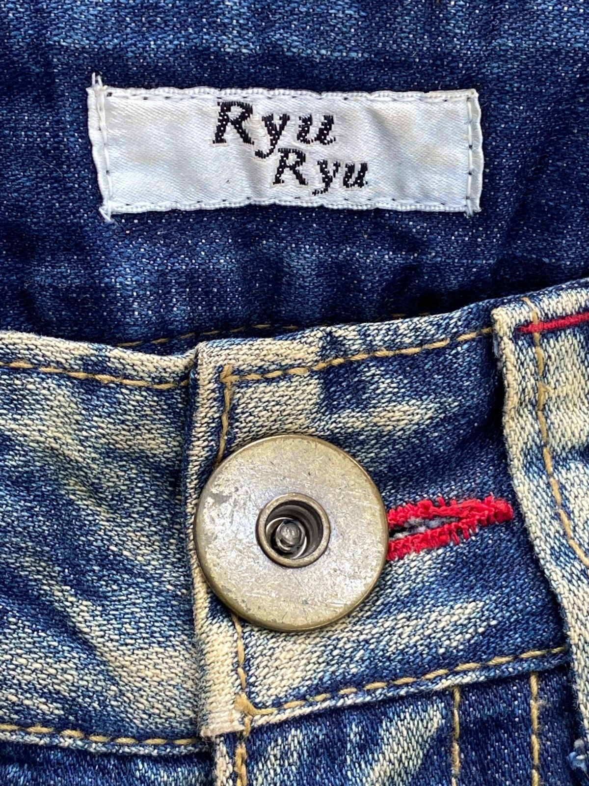 Japanese Brand Japanese Brand Honey Comb Distressed Style Boot Cut Leg Jean Size US 29 - 9 Thumbnail