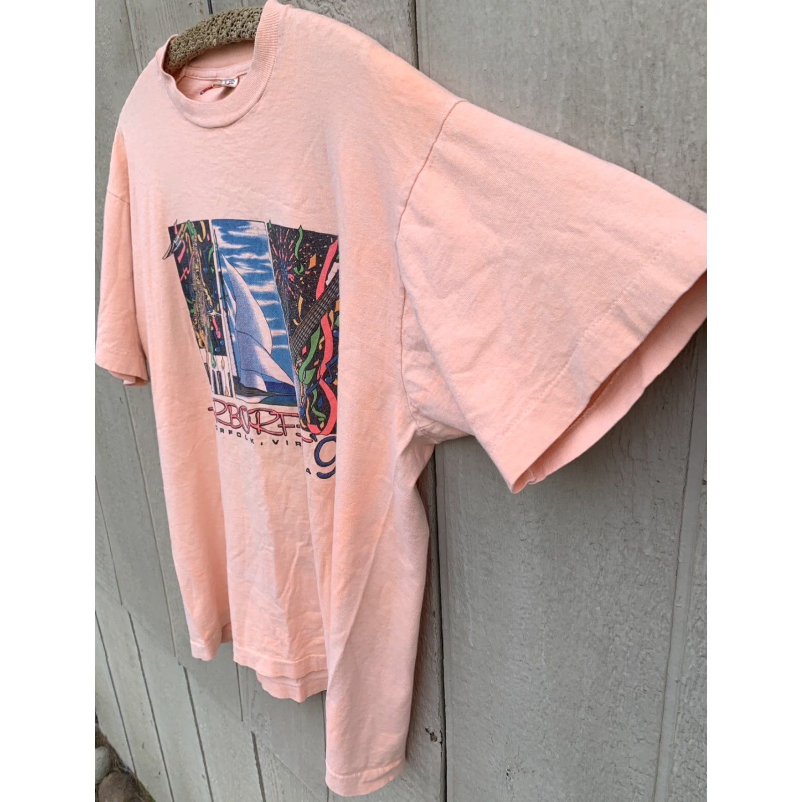 Fruit Of The Loom Vintage Fruit of the Loom 90s Harborfest 1990s Neo-Graphic T-Shirt XL User: Vintage Fruit of the Loom 90s Harborfest 1990s Neo-Graphic T-Shirt XL Size US XL / EU 56 / 4 - 4 Thumbnail