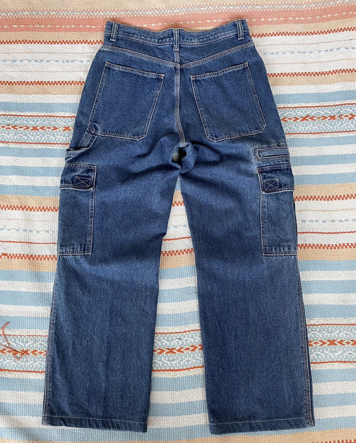 JNCO RARE‼️Vintage’90s🔥X Games🔥Baggy Cargo Jeans Size US 35 - 4 Thumbnail