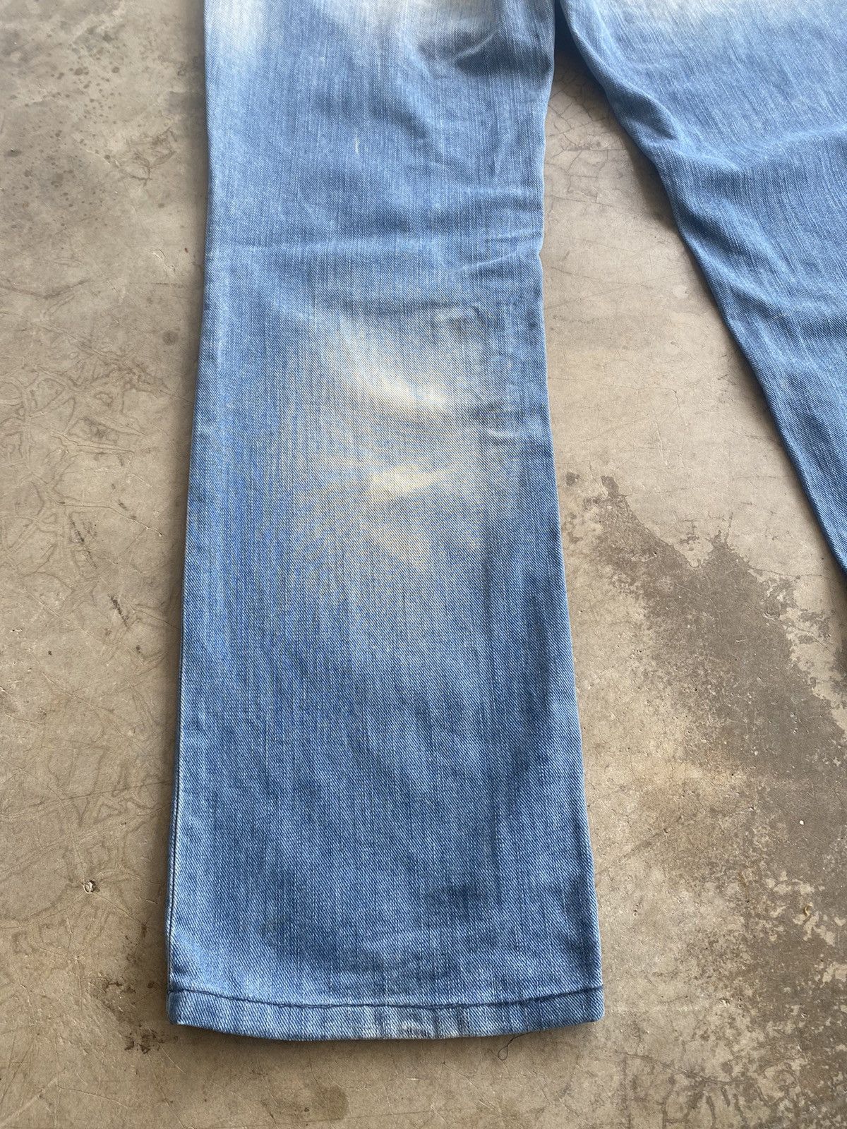 Diesel Flare Jeans Diesel Distressed Denim Low Rise Baggy Jeans Size US 35 - 2 Thumbnail