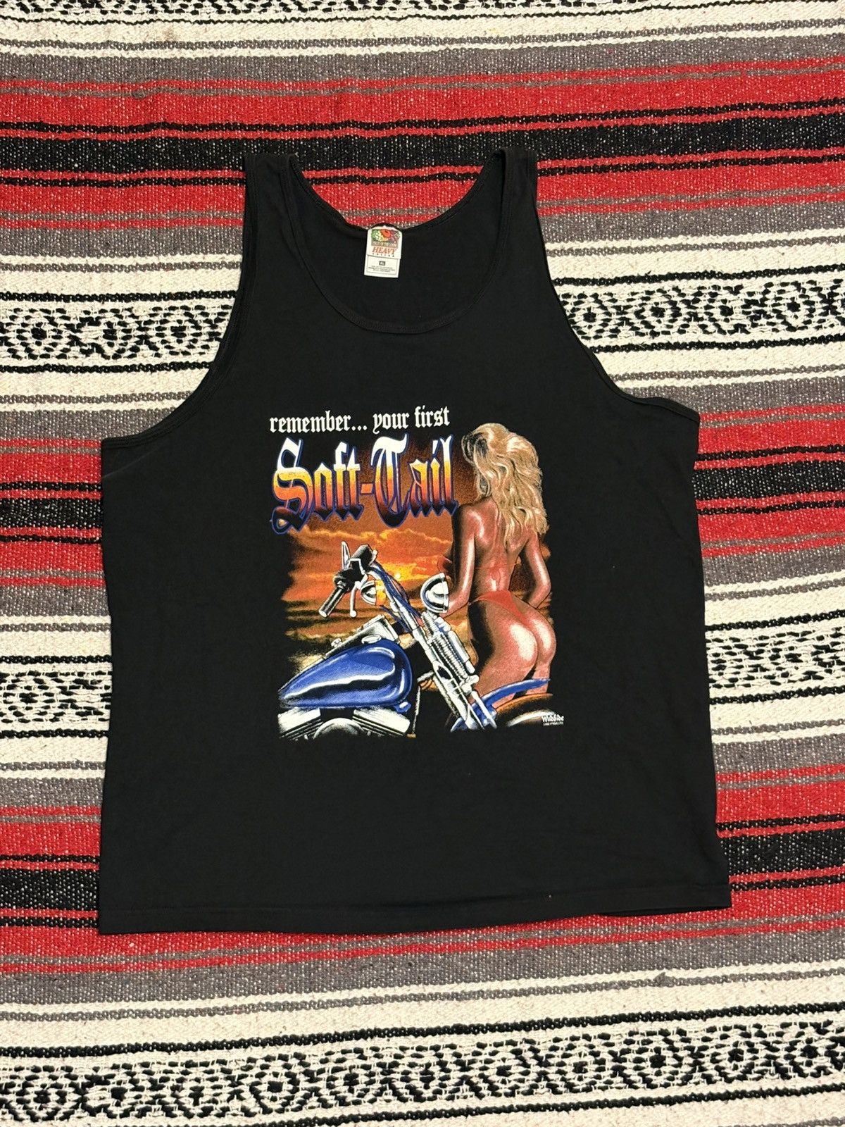 Fruit Of The Loom Vintage Motorcycle Tank Size US XL / EU 56 / 4 - 1 Thumbnail