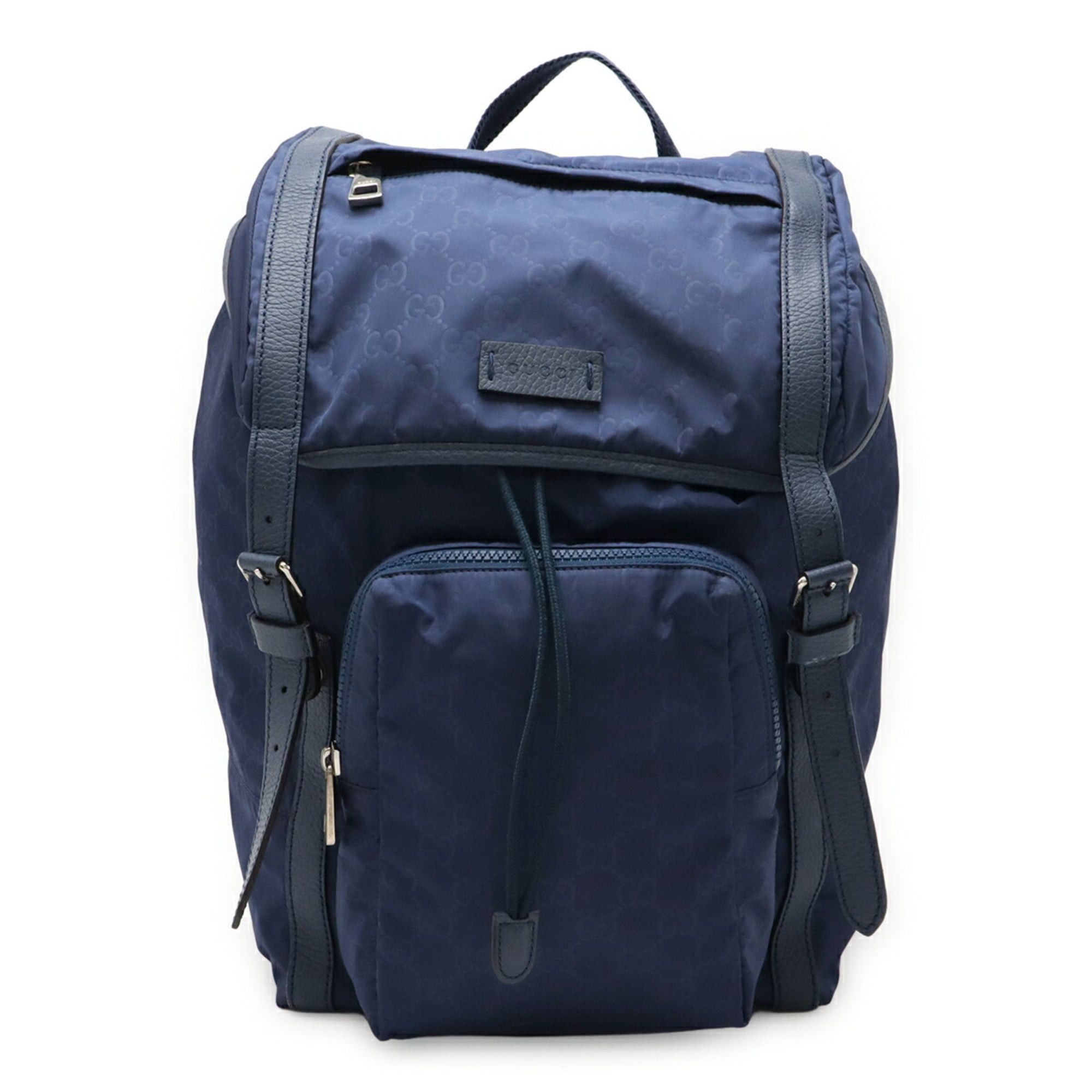 Gucci GUCCI GG Nylon Backpack Rucksack Daypack Leather Black  display picture 2