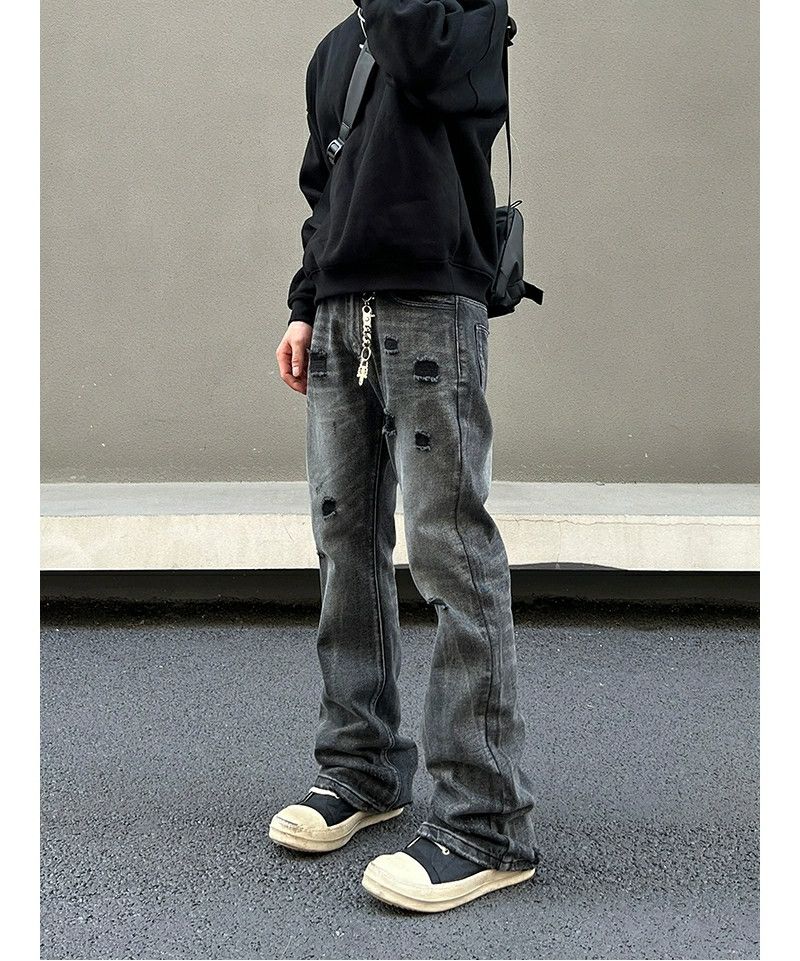 washed faded yuppie damaged punk jeans
