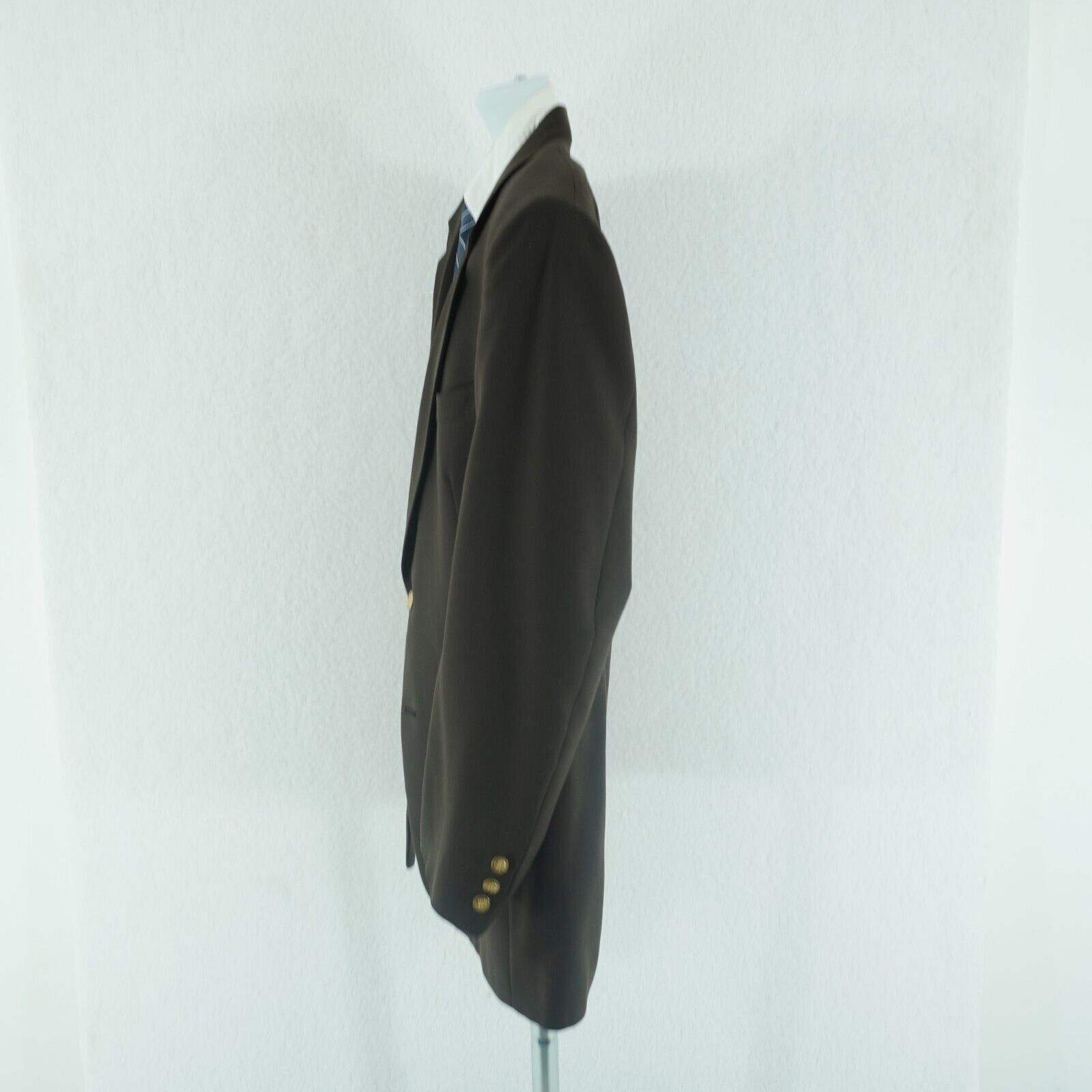 Hart Schaffner Marx Jack Nicklaus Golden Bear Wool Brown 2 Gold Button Blazer 44 Size 44L - 4 Thumbnail